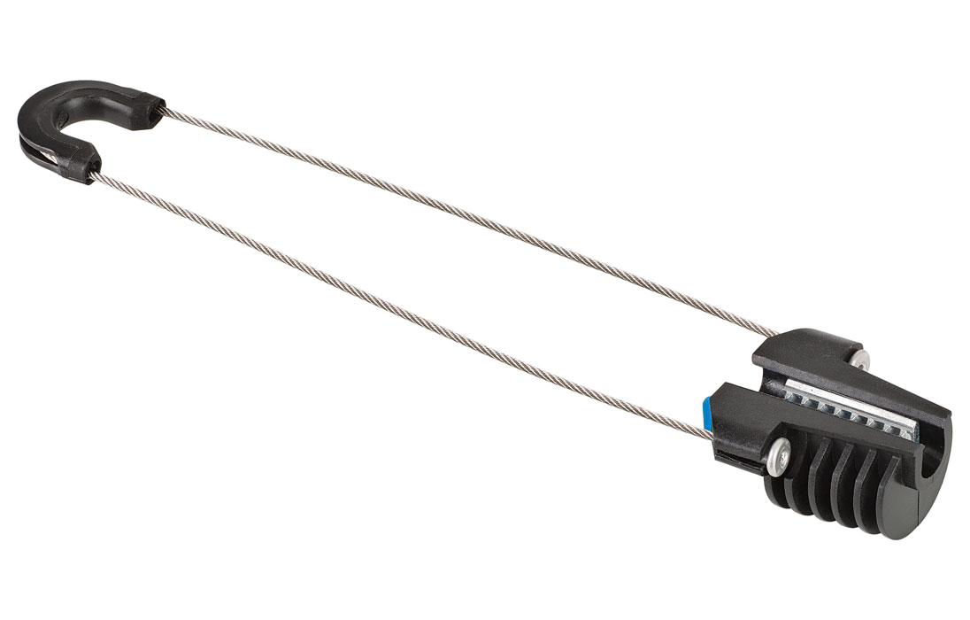 Anchor clamp for Figure-8 type cable